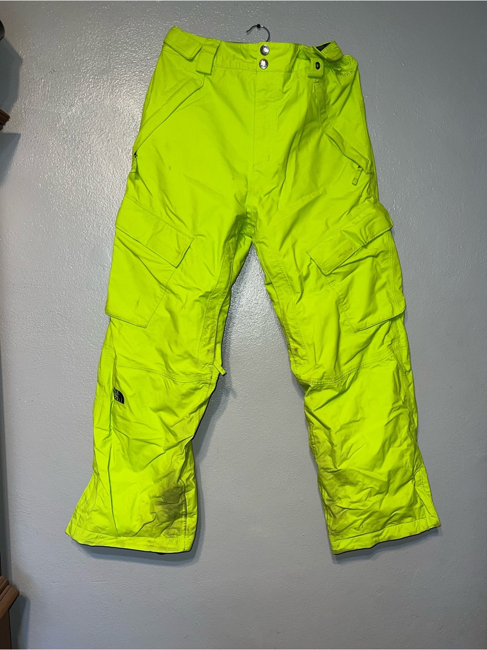 The North Face Men's Cargo Ski/Snow pants - High-Visibility Yellow/Green Accent